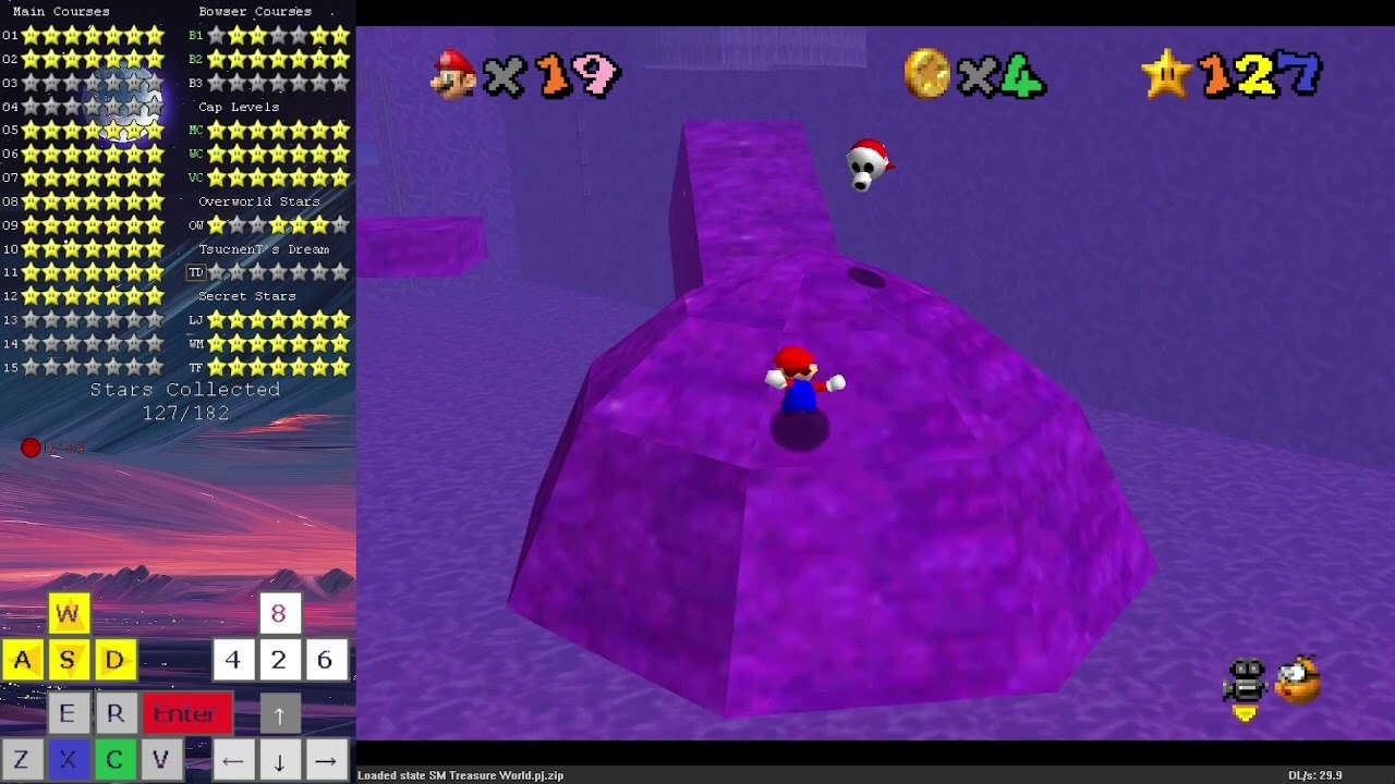 Super Mario Treasure World - The Finale + TsucnenT's Dream (3 Stars) (Savestateless)