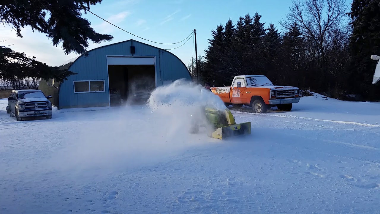 John Deere 345 snow blower YouTube