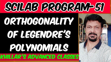 SCILAB Program ( Orthogonality of Legendre