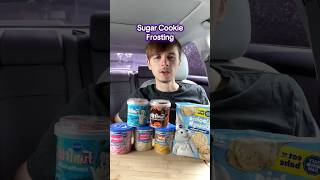 Sugar cookie frosting taste test #fyp #mukbang #eat #eating #review #food #funny