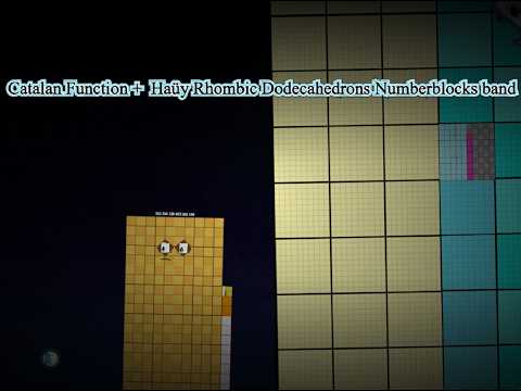 Catalan Function +  Haüy Rhombic Dodecahedrons Numberblocks band