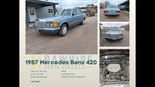 SOLD- 1987 Mercedes Benz 420 - Non-Running Project Car.