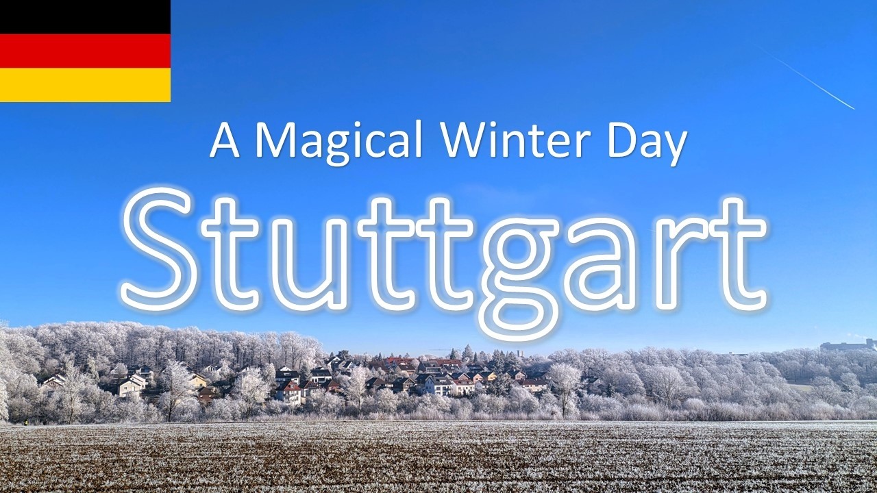 【Stuttgart】🇩🇪Beautiful Winter Scenery of Stuttgart Germany / A Magical ...