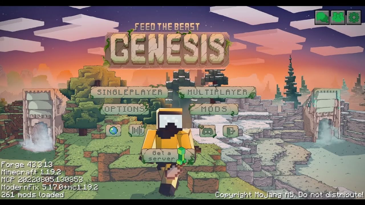 Let's play FTB Genesis 01 Getting Dirt