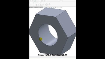 Nut Bolt With assembly Solidwork tutorial #catia #autocad #solidworktutorial #shorts #short