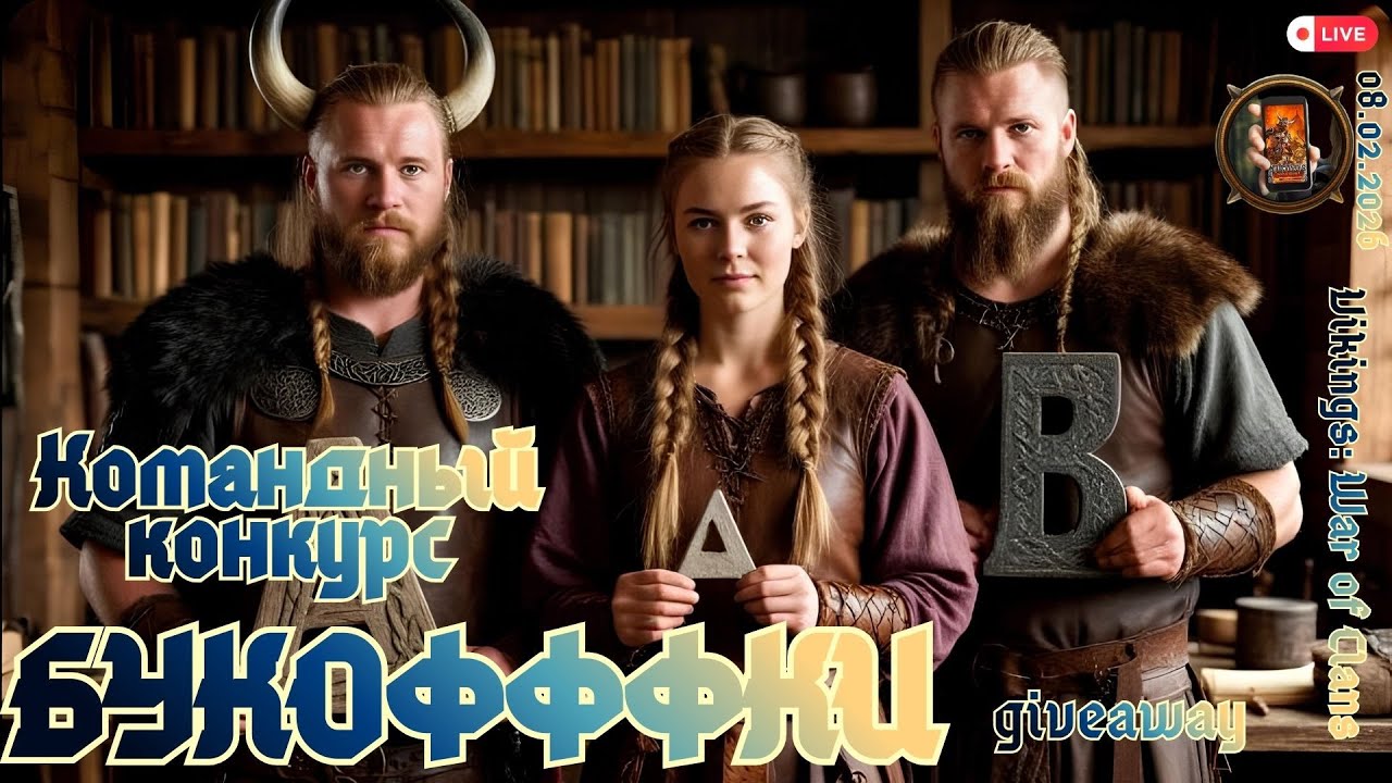 Vikings: War of Clans. Командный конкурс "Букофффки" 08.02.26  