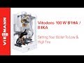 How to Set a Vitodens 100 B1HA/B1KA Boiler to Low and High Fire Mode