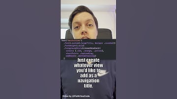 Custom NavigationTitle in SwiftUI
