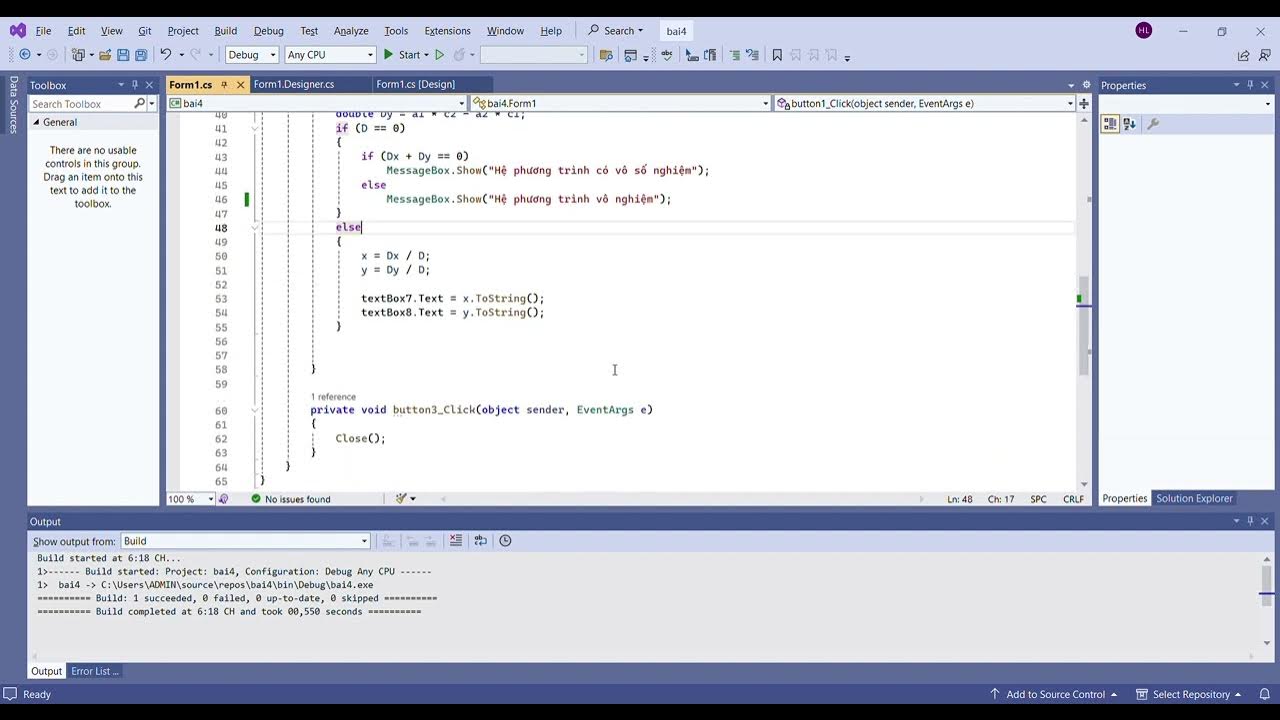 bai4 Microsoft Visual Studio 2024 04 06 18 19 17 YouTube