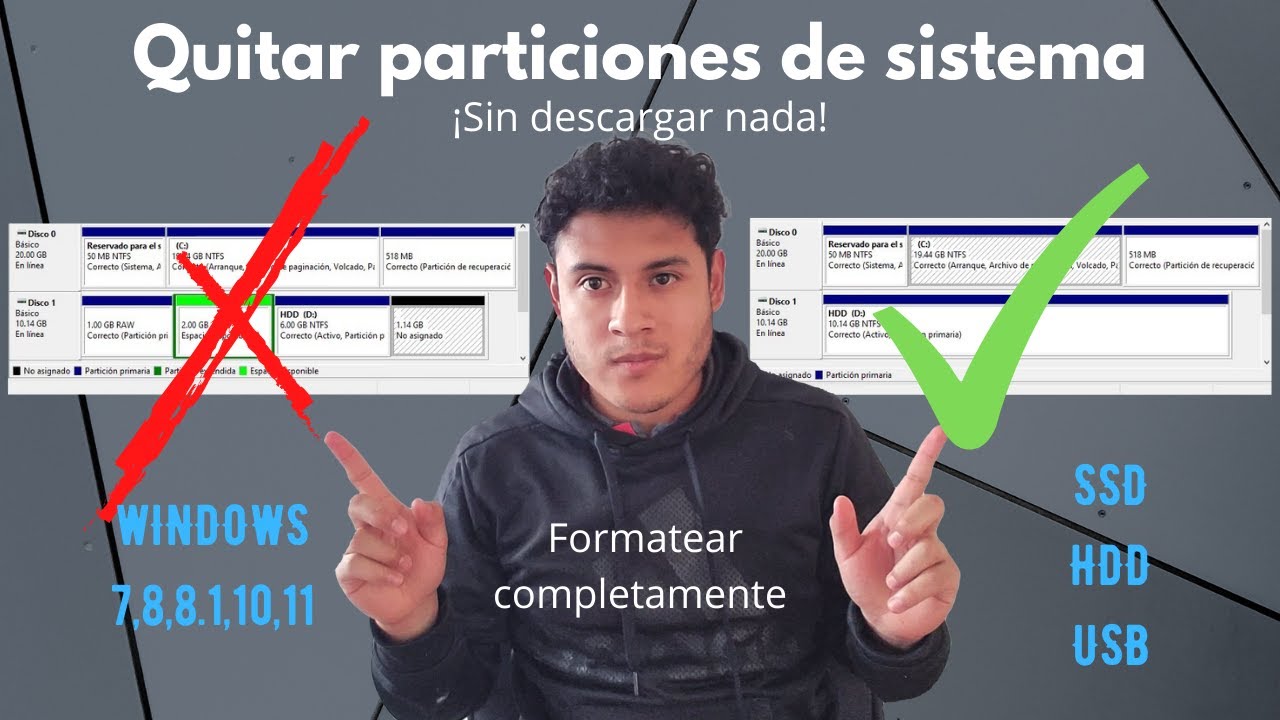 Formatear disco duro para almacenamiento desde Windows | Eliminar particiones (SIN DESCARGAR NADA)