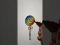Rainbow lolipop drawing #rainbow #lollipop #candy #art #drawing #artist