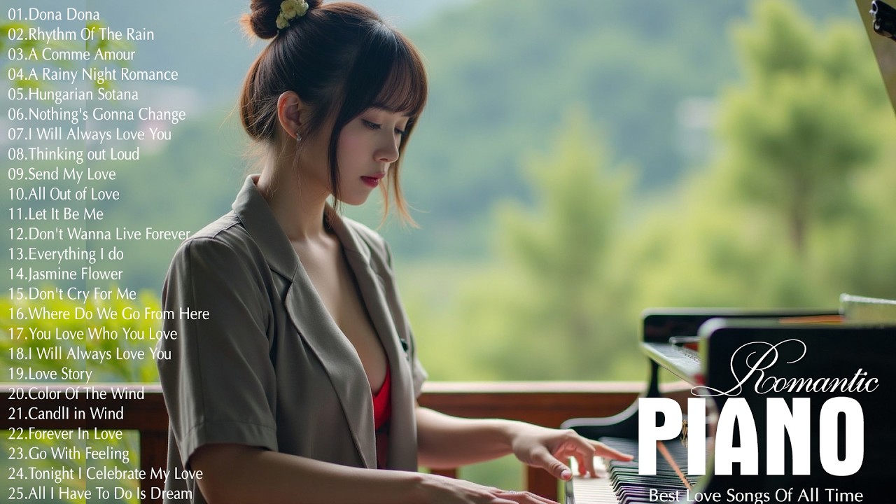 200 Beautiful Piano Melodies Of All Time - Greatest Hits Love Songs Ever - Relaxing Piano Music