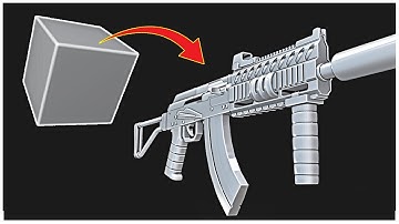Shotgun Ak-47 Modeling | TIMELAPSE | SAIGA-12 | BLENDER |