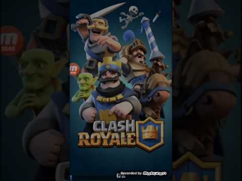 Jogando clash royale
