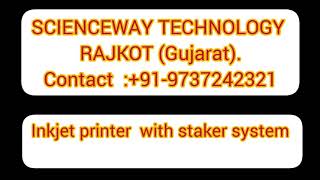 high Speed  batch coding machine  with staker  system