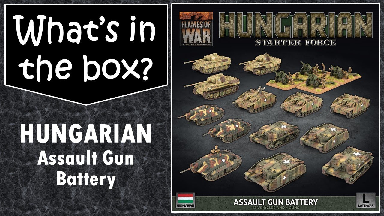 Flames of War Hungarian Assault Gun Bettery starter set Unboxing & review: What's in the box?