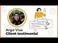 Argo Visa Testimonial from a French Client