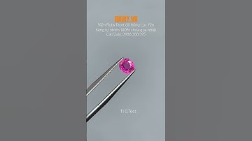 #Viên_Ruby facet đỏ hồng tự nhiên 100% 0,76ct IRRF154 - 2310076 |giá: 11tr #iruby #daquy #ruby