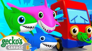 Baby Truck Rescues Baby Shark | Baby Truck | Gecko&#39;s Garage | Kids Songs