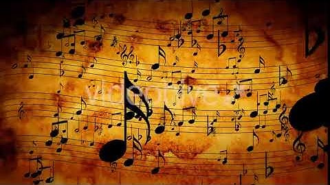 Animated Background With Musical Notes - Background VJ