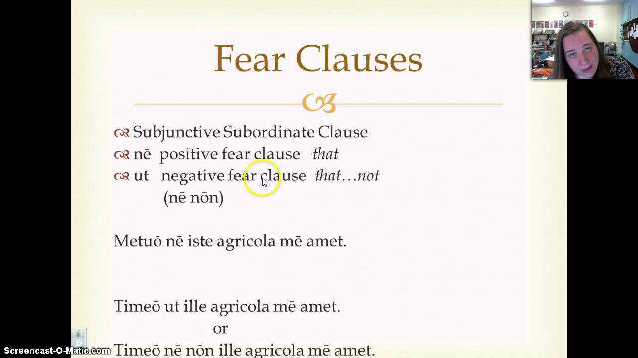Ch. 40: Questions, Fear Clauses, Genitive/Ablative of Description