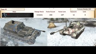 4 v 4 104k Damage Game play (ranking) COH2 - Company of heroes 2