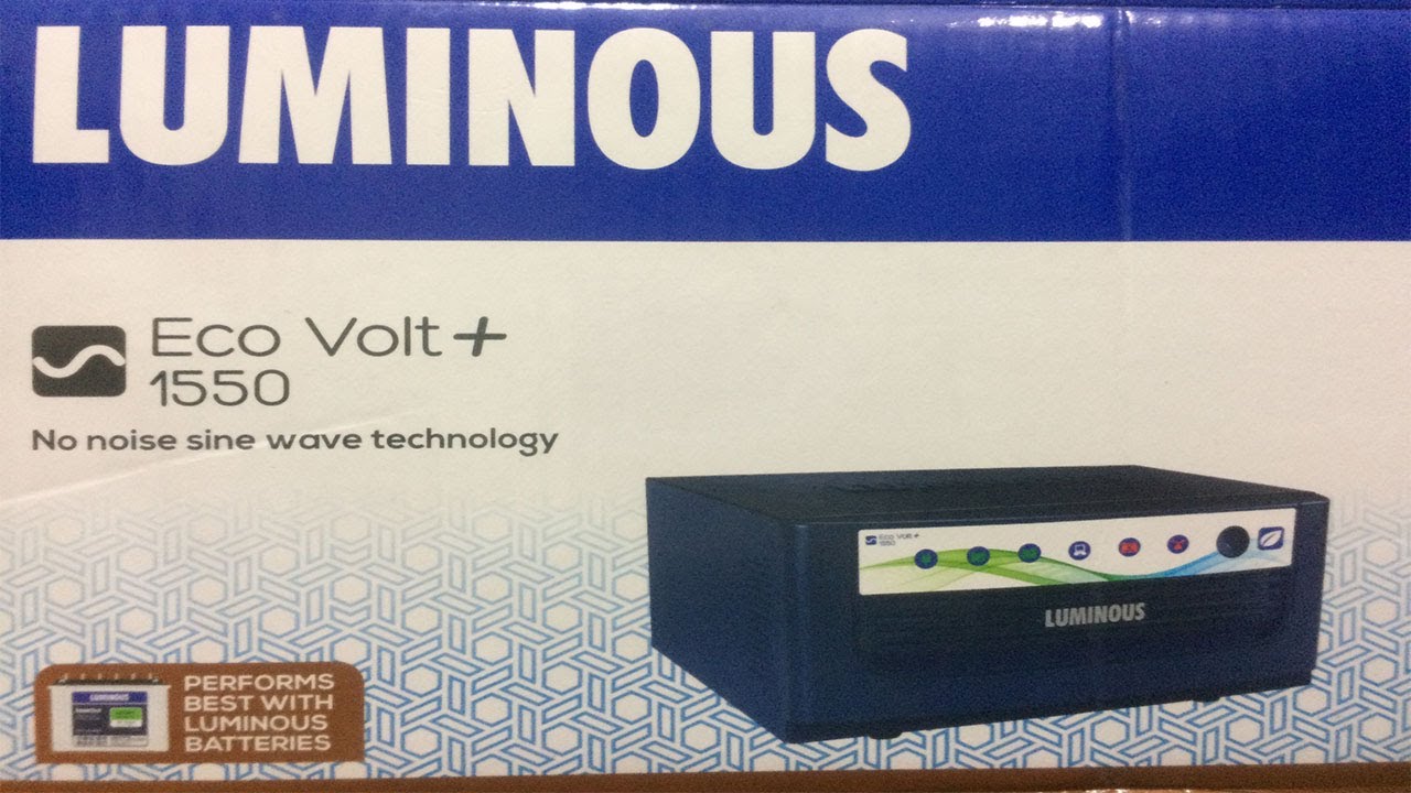 Luminous EcoVolt + 1550 Inverter 1400VA Single Battery Luminous EcoVolt + 1550 Inverter 1400VA Single Battery