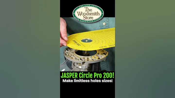 Rout Perfect Circles with Ease!  Jasper Circle Jig. #shorts