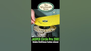 Rout Perfect Circles with Ease!  Jasper Circle Jig. #shorts