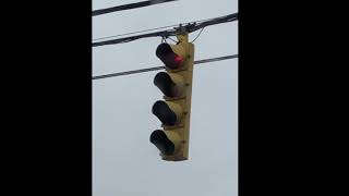 8 inch Eagle Flatback 4 section traffic signal close up *REPLACED*