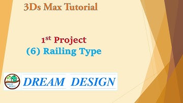 Railing Type 3ds Max Tutorial Railing detail parameter Glass Railing Pipe Railing in Marathi