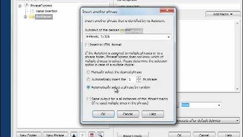 Hotkey to insert a random phrase