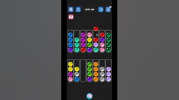 Lv 496 Ball Sort Puzzle - Color Game (Guru Game) #ballsortpuzzle