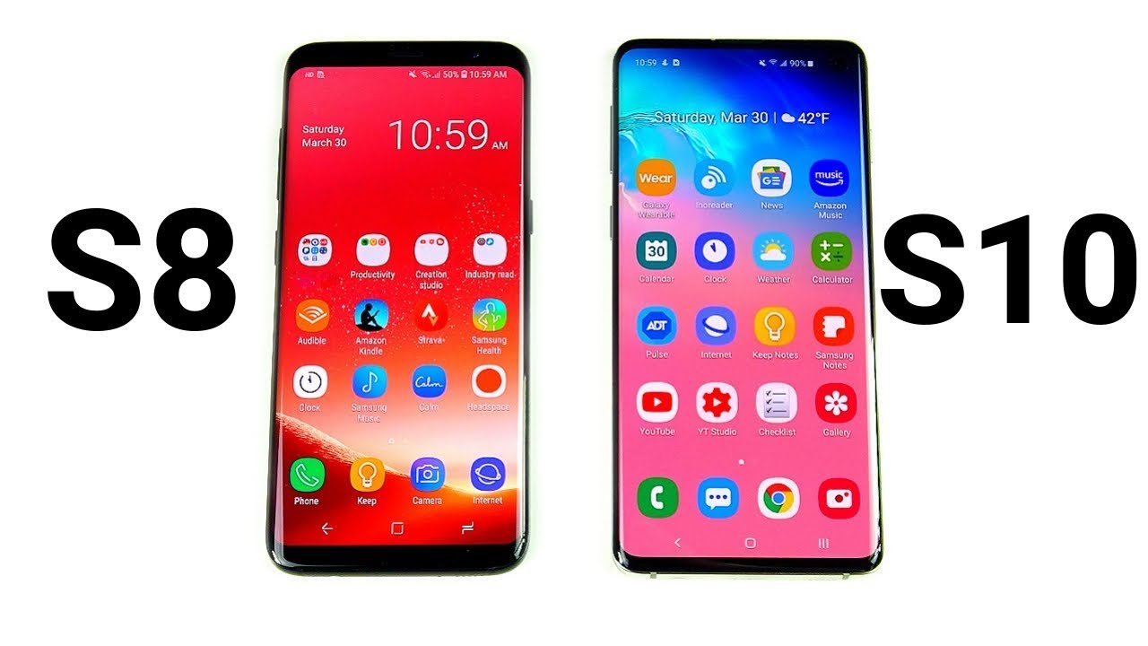 Galaxy S8 Vs Galaxy S10 Youtube