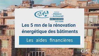 Les aides financières à la rénovation énergétique en 5 minutes