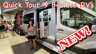 Quick Tour of 9 Different BClass RVs at The Tampa Summer RV Show