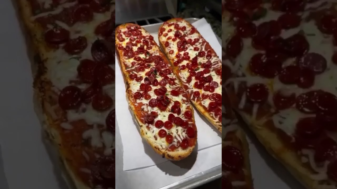 long pizza // chicken peproni pizza 
