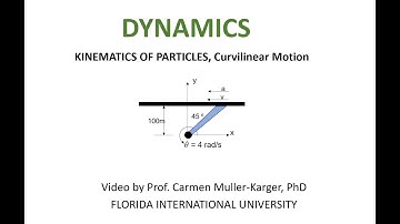 DYNAMICS, Example 12.5.3.  2D motion of a particle light house