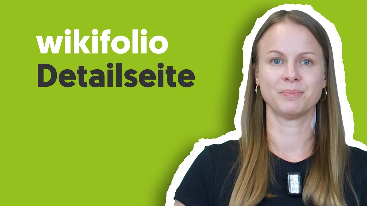Die wikifolio Detailseite: Alles, was du wissen musst