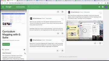 Curriculum Mapping with G Suite:  Getting Started
