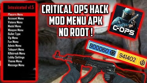 HACK CRITICAL OPS MOD MENU | no reload, no spread, esp, silent aimbot