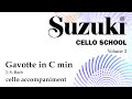 Gavotte in C min - Suzuki Book 3 Cello Ensemble Accompaniment