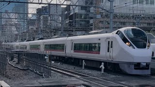 【ジョイント音最高！】E657系ｶﾂK14編成が特急ときわ５６号品川行きとして田町駅を通過するシーン（56M）2025.8.16.8:22