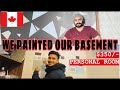 We Painted Our Basement || Basement Tour || Paint Job @19$/Hour || $350 Rent Per Person ||