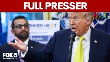 FULL: President Donald Trump and FBI Director Kash Patel hold a press conference
