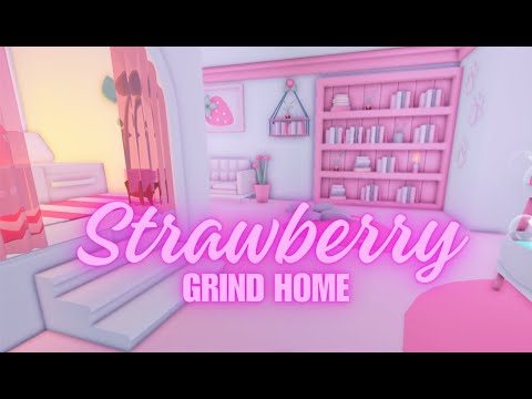 🍓Strawberry Grinding Home 🍓 | Adopt Me Roblox Speed Build - YouTube