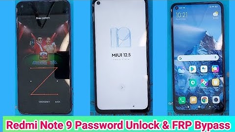 Redmi Note 9 Password Unlock & MIUI 12.5.6 FRP Bypass without PC