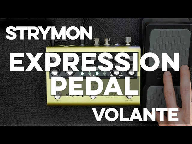How to use an expression pedal with the Strymon Volante - YouTube