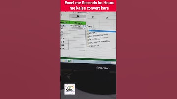 Convert Second to Hours in Ms-Excel#excel#second#hours#shortcut#exceltips