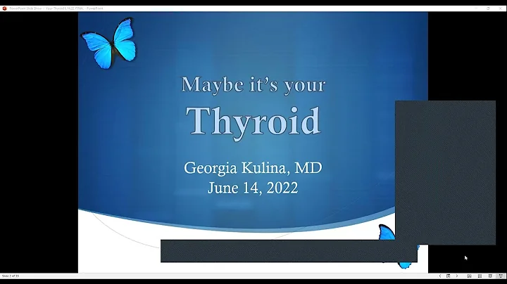 HealthyU webinar series - Maybe it's your thyroid